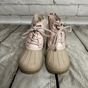 Tommy Hilfiger Youth Girl’s Pink Winter Duck Boots, Size 12, Pre-owned